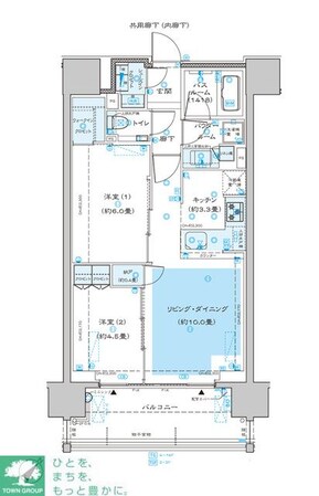 ディームス渋谷本町の物件間取画像